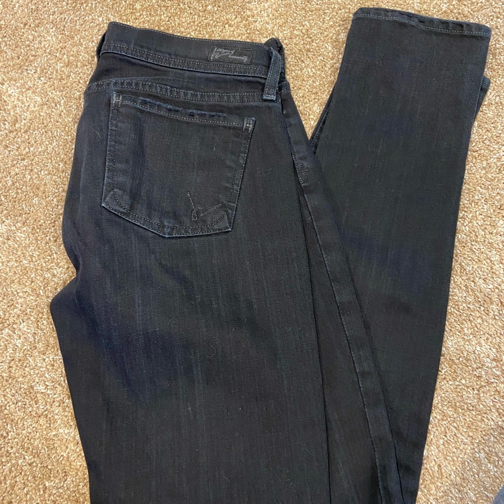 Citizens of Humanity skinny black low rise